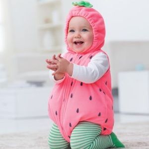 Carters pink strawberry baby Halloween costume